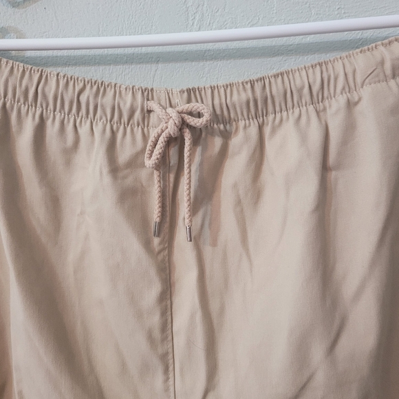 Coral Bay Women's Beige Flat Front Cotton Blend Shorts With Pockets! Size 3X - Picture 2 of 6